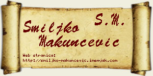 Smiljko Makunčević vizit kartica